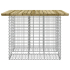 Hagebenk gabiondesign 100x102x72cm impregnert furu
