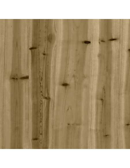 Hagebenk gabiondesign 100x102x72cm impregnert furu