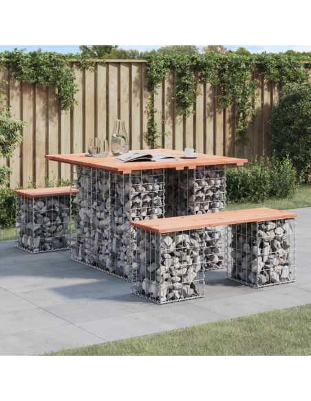 Hagebenk gabiondesign 100x102x72cm tre gran