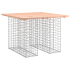Hagebenk gabiondesign 100x102x72cm tre gran