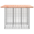 Hagebenk gabiondesign 100x102x72cm tre gran