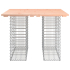 Hagebenk gabiondesign 100x102x72cm tre gran