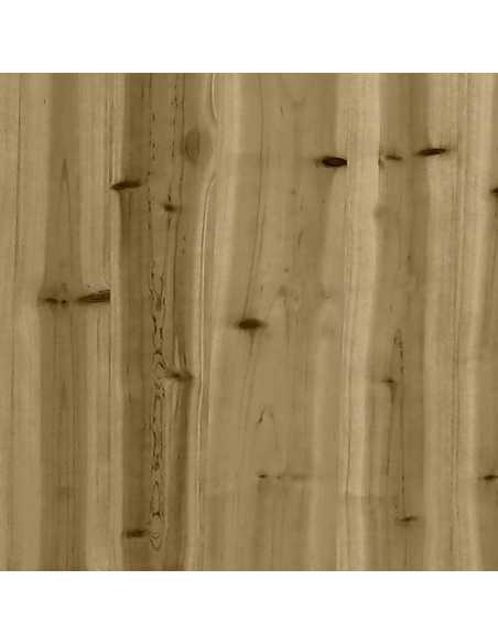 Hagebenk gabiondesign 122x71x65,5cm impregnert furu