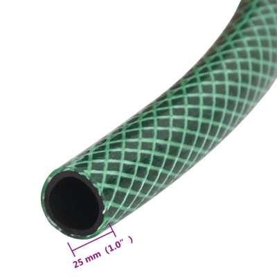 Hageslange grønn 1,3" 50m PVC