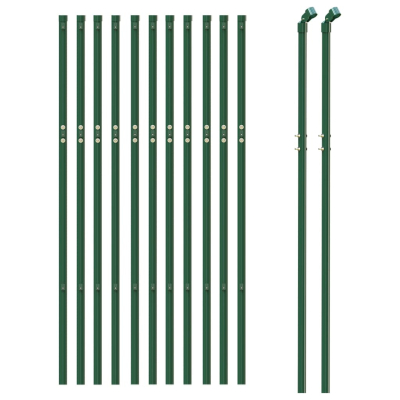 Nettinggjerde grønn 1,1x25m galvanisert stål