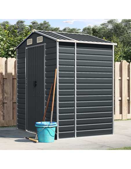 Redskapsbod antrasitt 191x130x198cm galvanisert stål