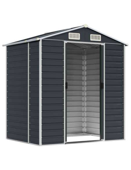 Redskapsbod antrasitt 191x130x198cm galvanisert stål