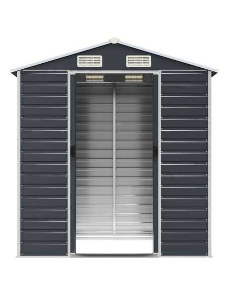 Redskapsbod antrasitt 191x130x198cm galvanisert stål