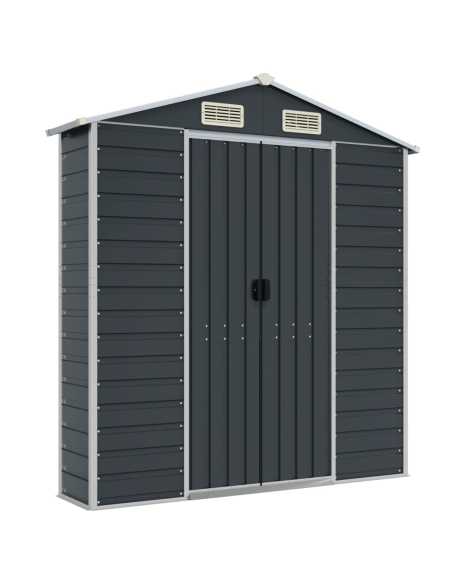 Redskapsbod antrasitt 191x130x198cm galvanisert stål