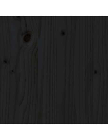 Hagebenk svart 82,5x35x45cm heltre furu