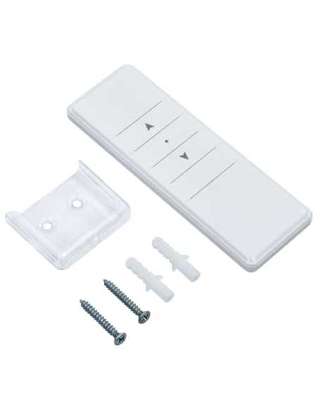 Markise automatisk med vindsensor og LED 450x300cm gul/hvit