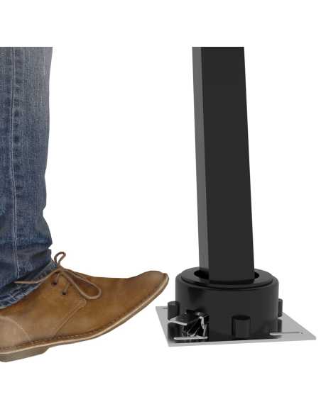 Markise frittstående automatisk 450x300cm blå/hvit