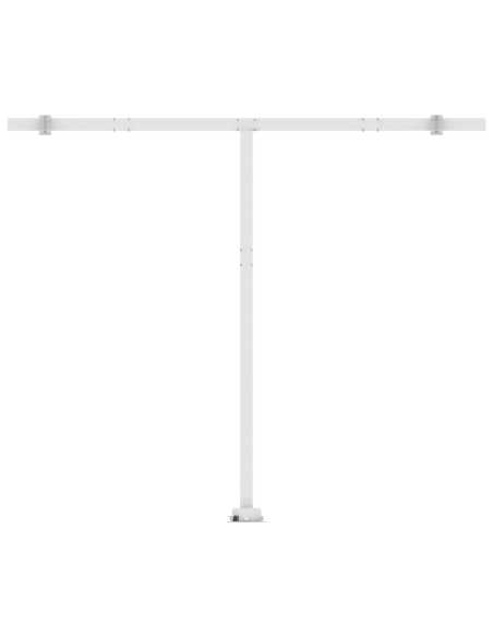 Markise frittstående automatisk 300x250cm blå og hvit