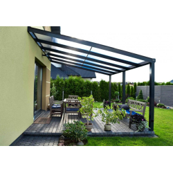 Terrassetak “Forta Solar Roof XS-D400" (Herdet glass)