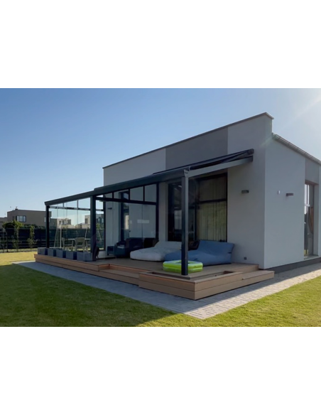 Terrassetak “Forta Solar Roof XS-D400" (Herdet glass)