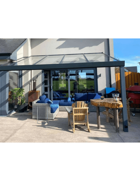 Terrassetak “Forta Solar Roof XS-D400" (Herdet glass)