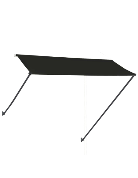 Uttrekkbar markise med LED 300x150 cm antrasitt