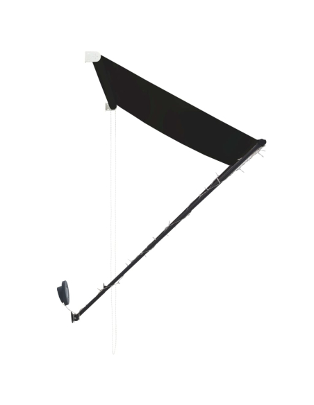 Uttrekkbar markise med LED 300x150 cm antrasitt