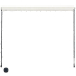 Uttrekkbar markise med LED 350x150 cm kremhvit