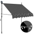Markise med LED 100cm antrasitt