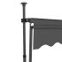 Markise med LED 100cm antrasitt