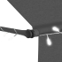 Markise med LED 100cm antrasitt