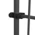 Markise med LED 100cm antrasitt