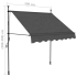 Markise med LED 100cm antrasitt
