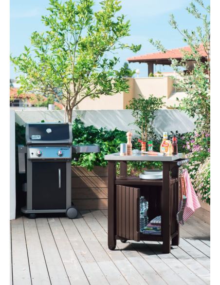 Bord med oppbevaring (Unity 105 L) Brun