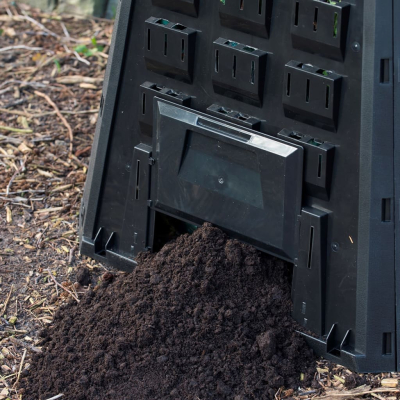 Kompostbeholder Nature 400L svart
