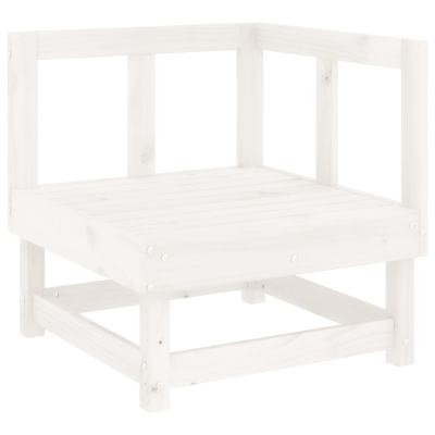 Sofagruppe hvit 5 deler heltre furu