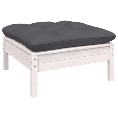 Sofagruppe med puter hvit 13 deler furu