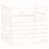 Kompostkasse hvit 80x80x78cm heltre furu