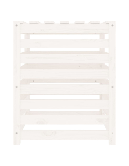 Kompostkasse hvit 63,5x63,5x77,5cm heltre furu