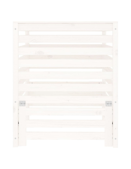 Kompostkasse hvit 82,5x82,5x99,5cm heltre furu