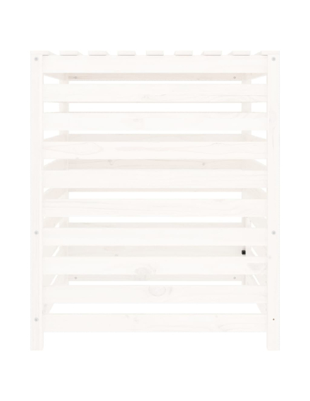 Kompostkasse hvit 82,5x82,5x99,5cm heltre furu