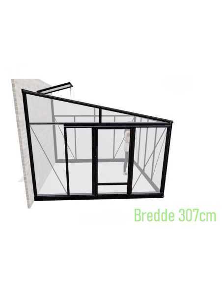Veggdrivhus "Forta Vegg" (Bredde 3.07m)