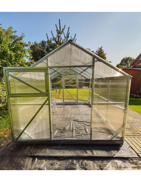 Drivhus ekstra sterk (Bredde 250cm)