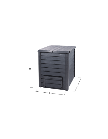 Kompostbeholder Thermo-Wood 600 L med base