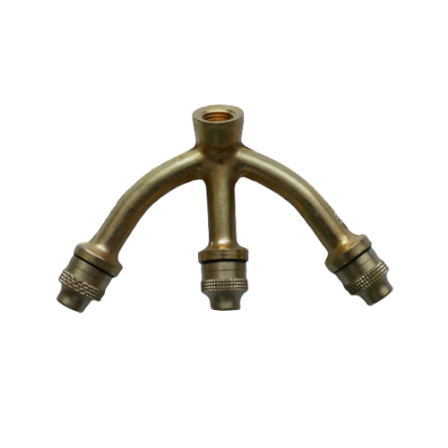 Buet trippeldyse i metall