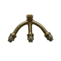 Buet trippeldyse i metall