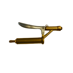 Håndtakspistol i metall med filter