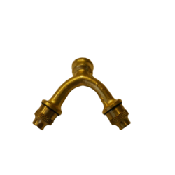 Buet dobbelt munnstykke i messing