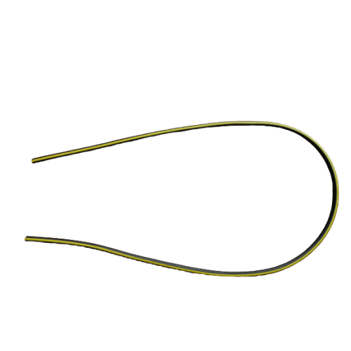 PVC-slange for sprinkler 150 cm gul-svart