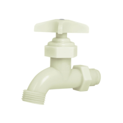 Ventil i plast 1/2" utvendig gjenge, PRETUL