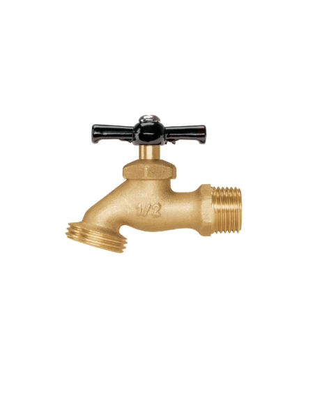 Messing tappekran 1/2" utvendig gjenge PRETUL