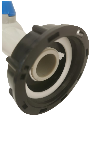 Adapter til IBC 60mm 1" utv.gje. x 32mm rør