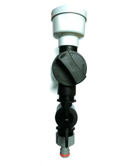 Sprøyte med gjødselsdispenser