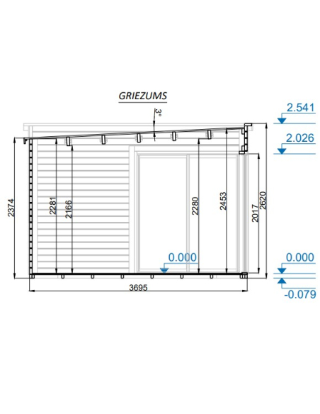 Anneks FREBURG-3 45mm (13.3m2)