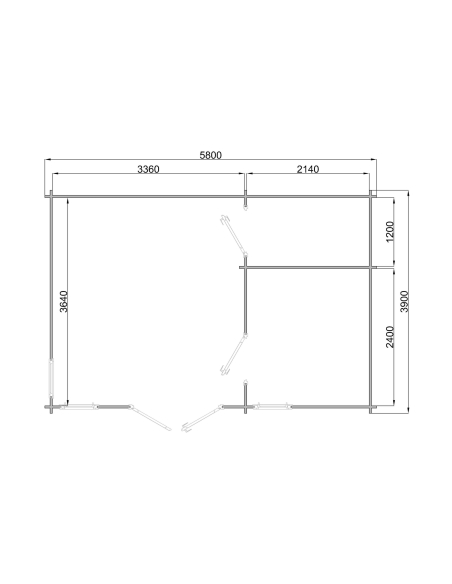 Anneks DORSTENE 40mm 3 rom (20.30m2)